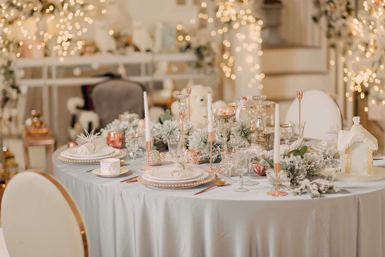 Decoración para bodas en Navidad
